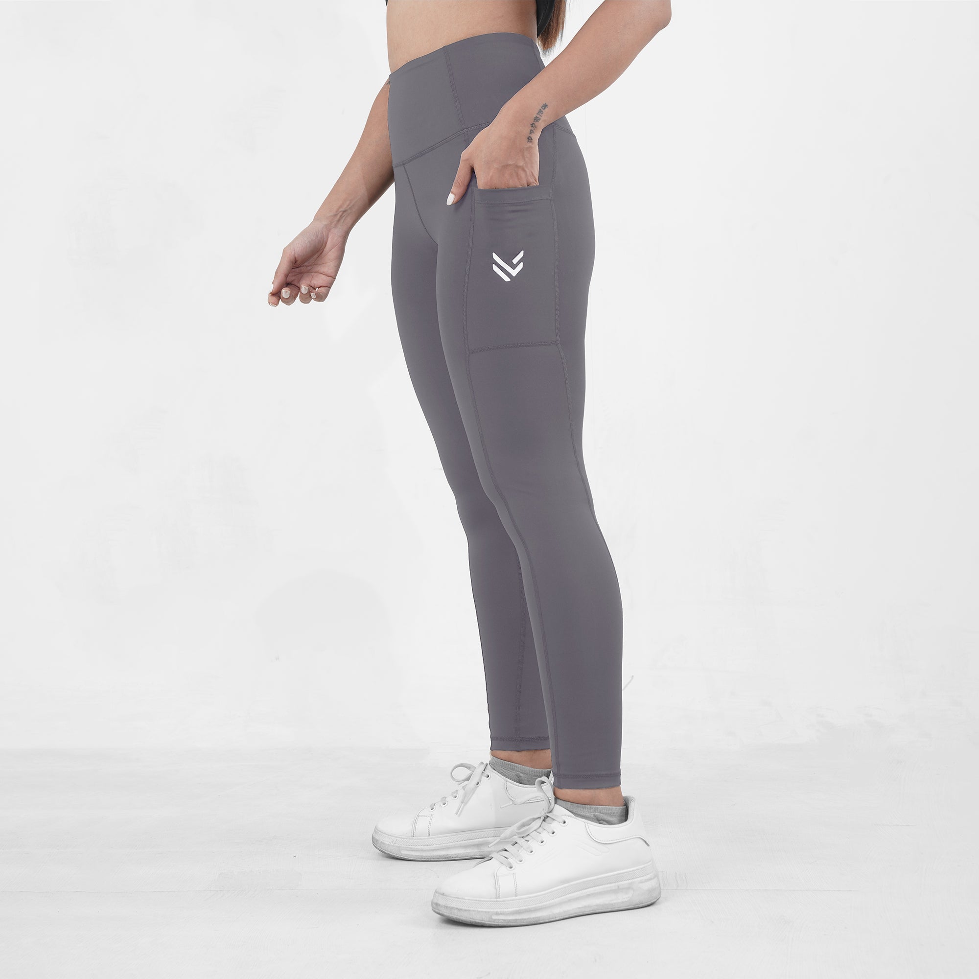 Grey Pocket Leggings