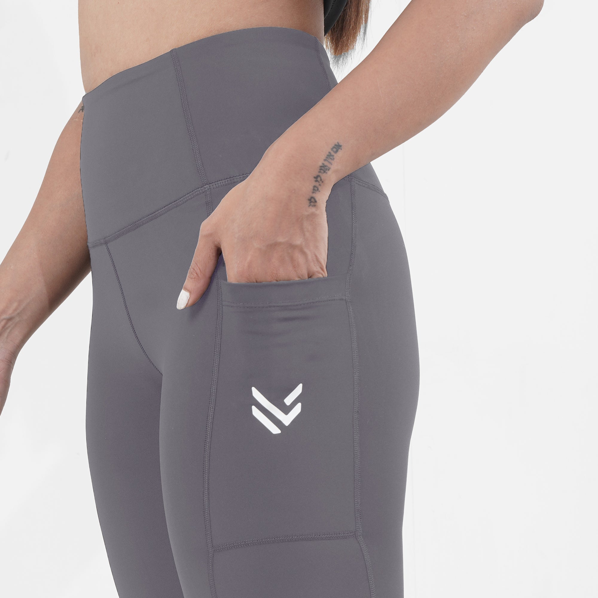 Grey Pocket Leggings