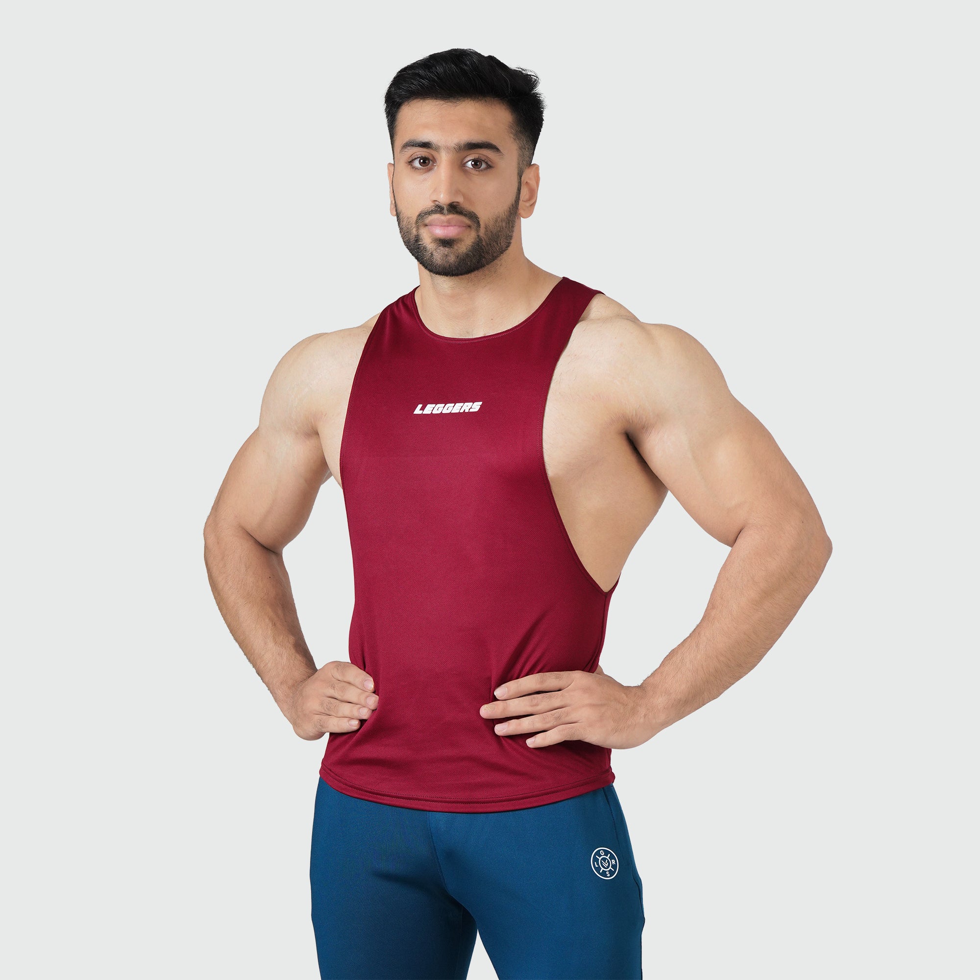 Essential Gym Maroon Tank Top