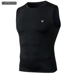 Black Sleeveless Compression Tank