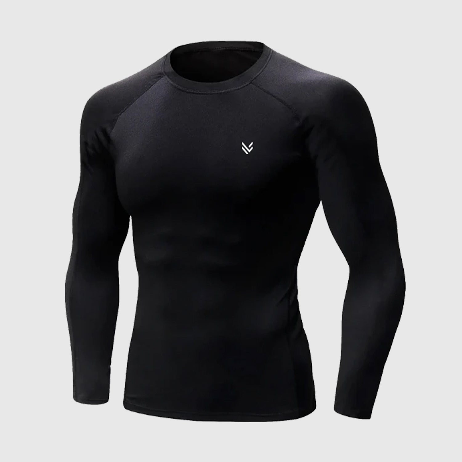 MuscleFit Black Full Compression Shirt