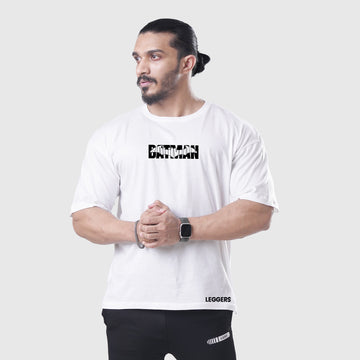 White Batman Oversized Tee