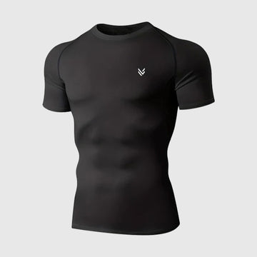 MuscleFit Black Compression TEE