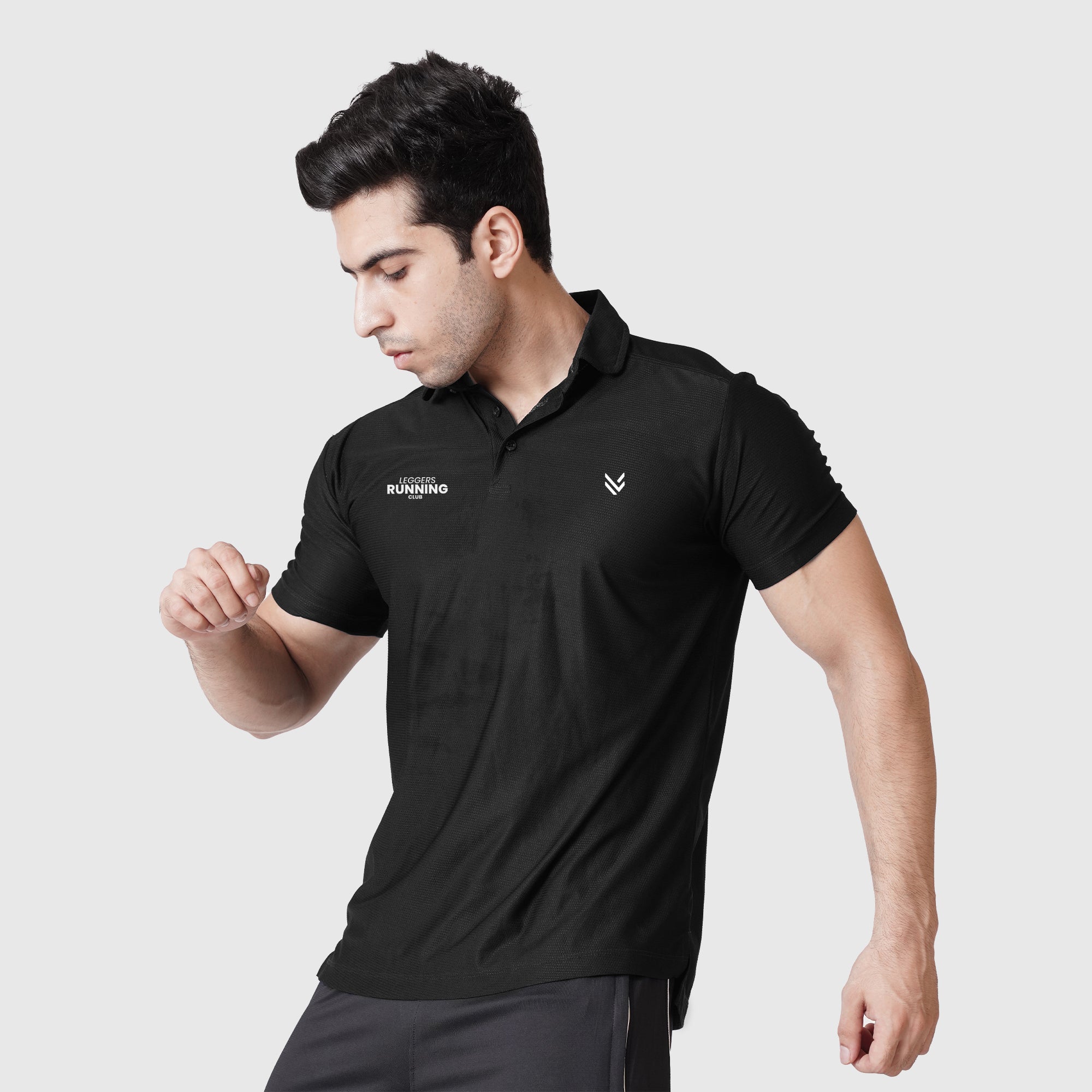 Performance Black Polo Shirt