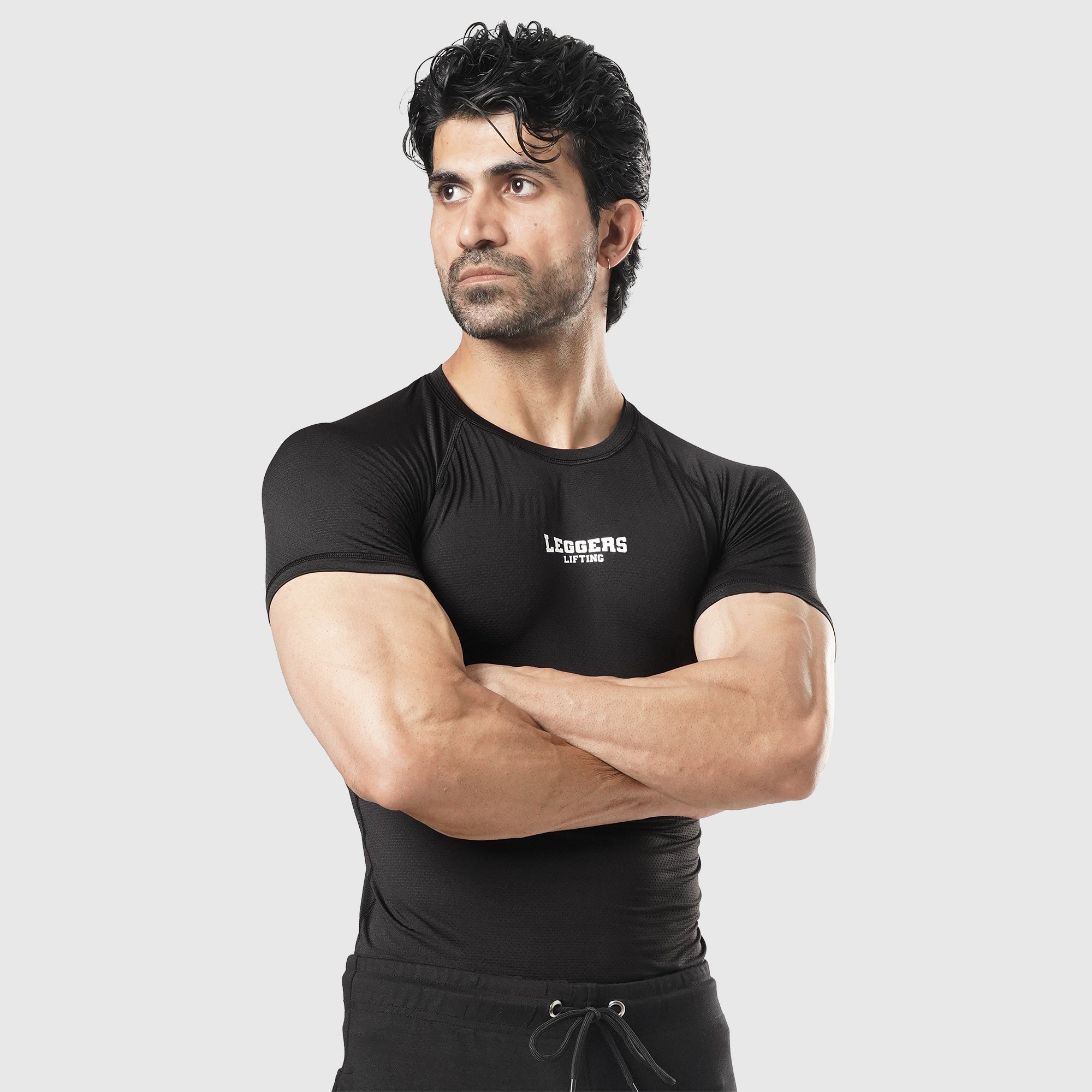 Velocity Black H/S Compression TEE