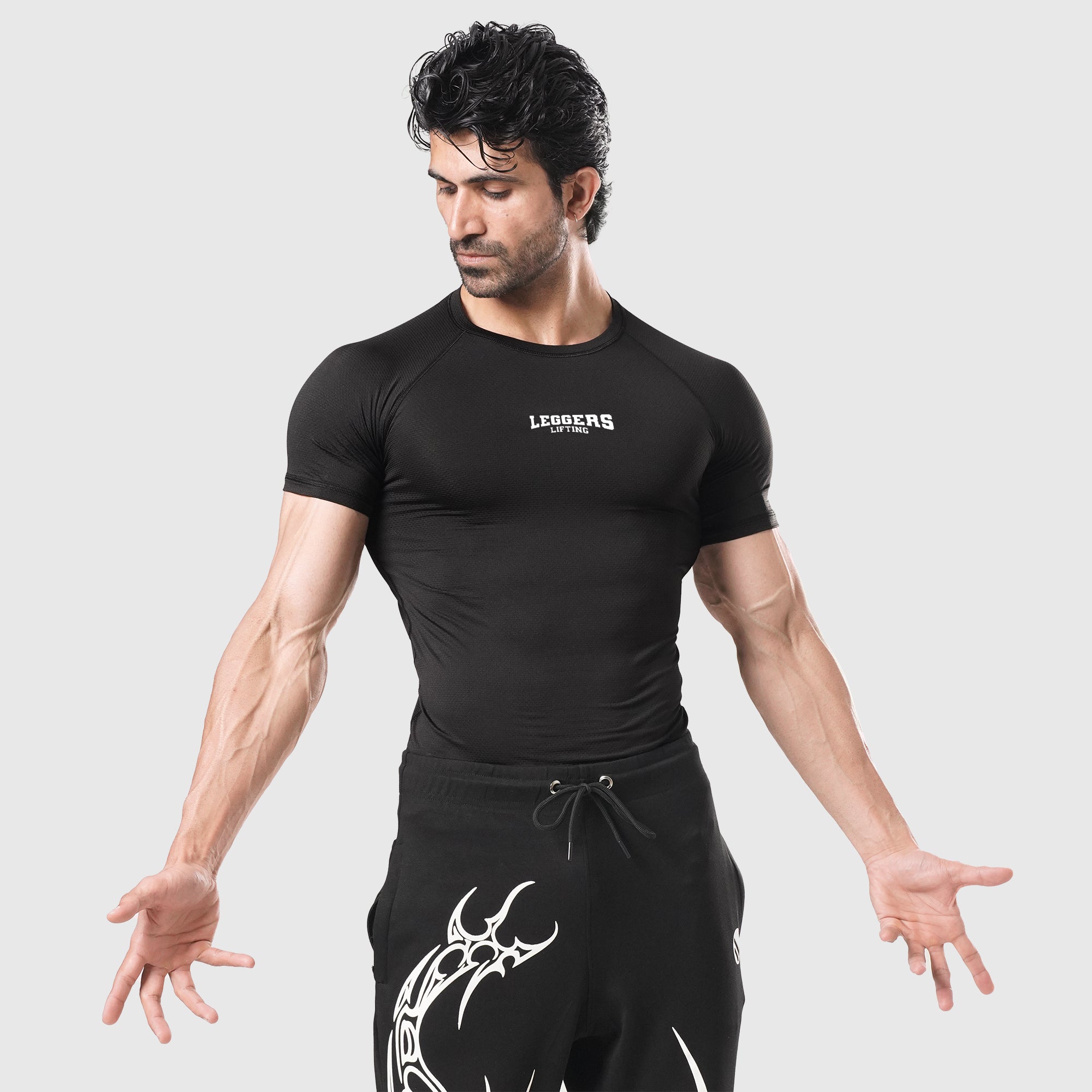 Velocity Black H/S Compression TEE