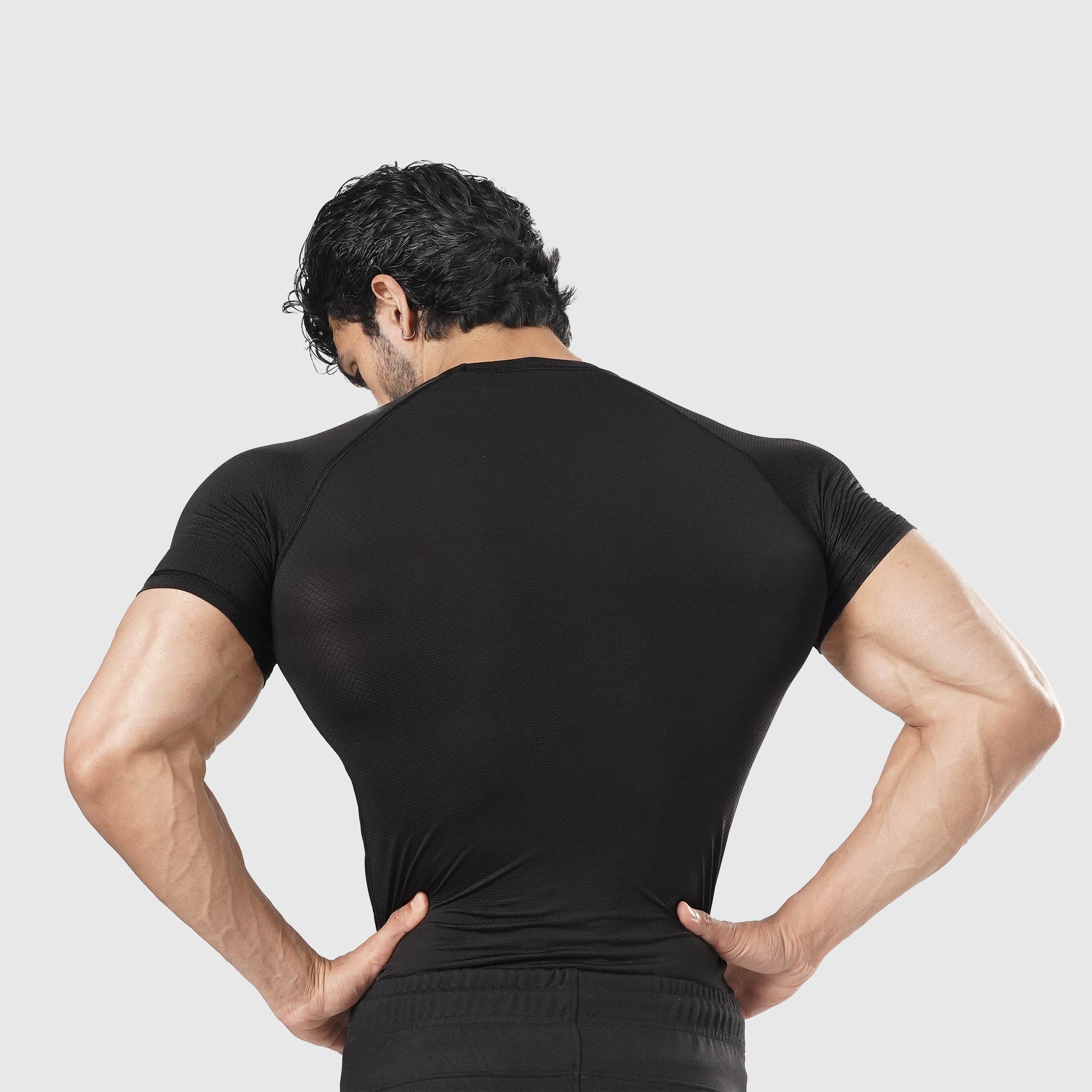 Velocity Black H/S Compression TEE