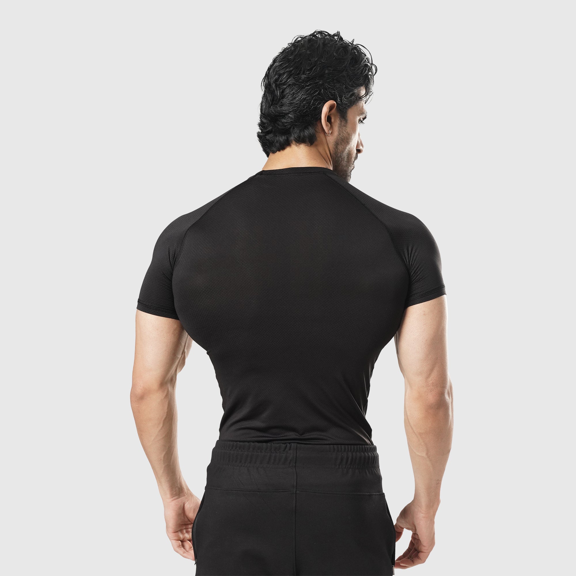Velocity Black H/S Compression TEE