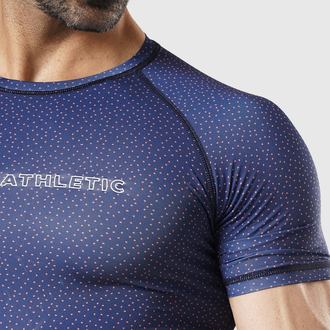 Velocity Blue Dotted H/S Compression TEE