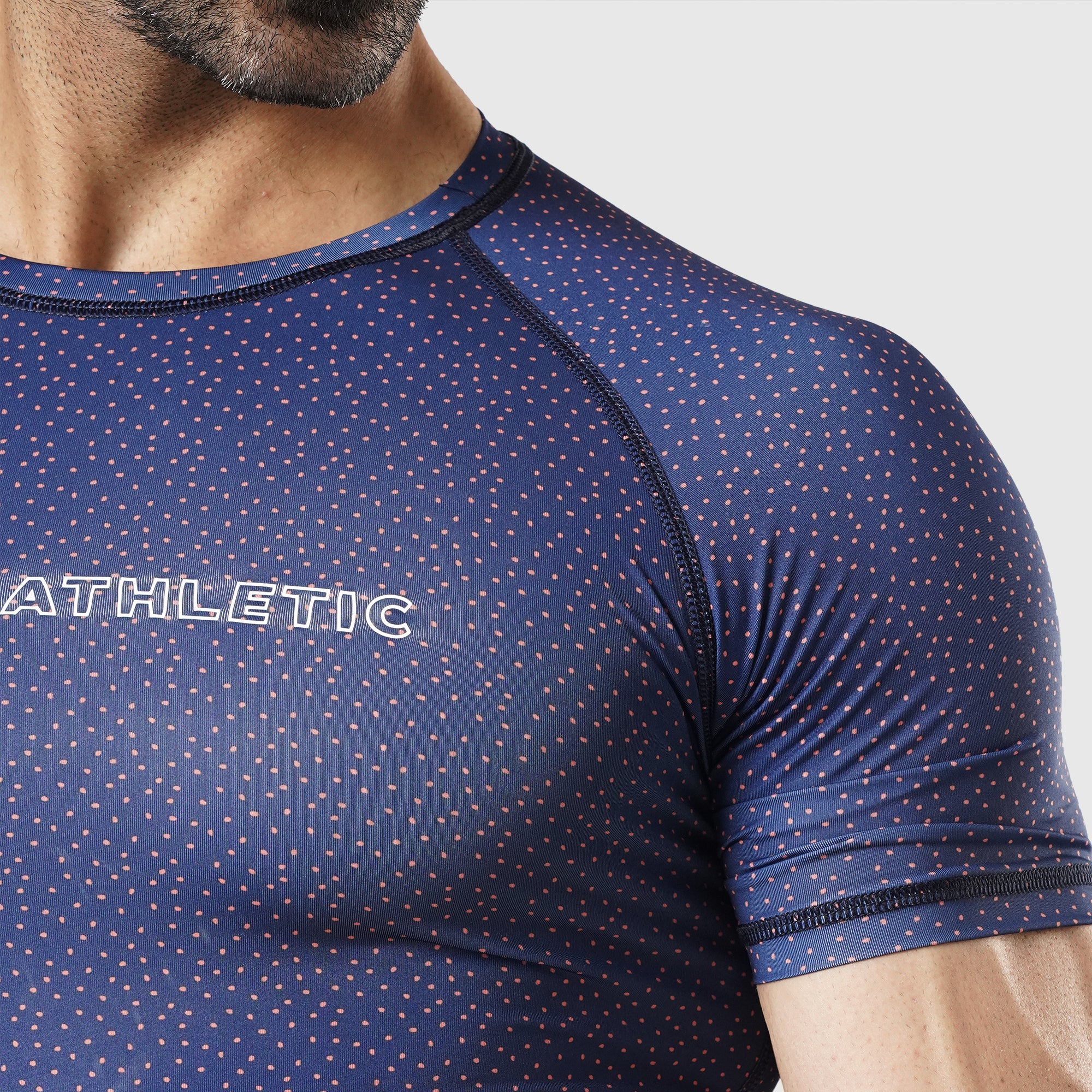 Velocity Blue Dotted H/S Compression TEE