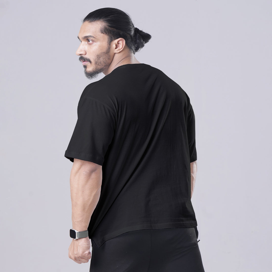 Nevermind Black Oversized Tee