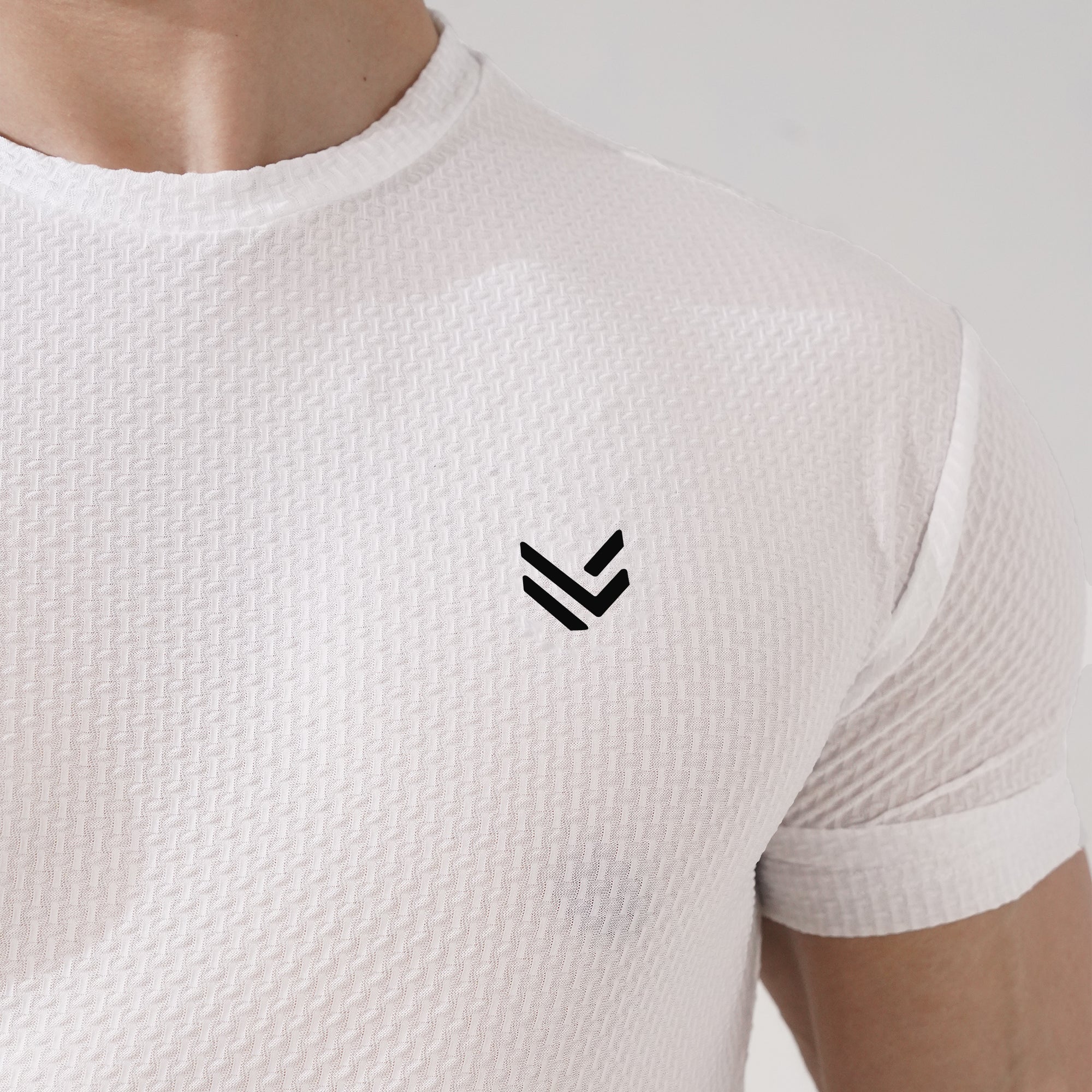 White Boxed Texture Premium Shirt