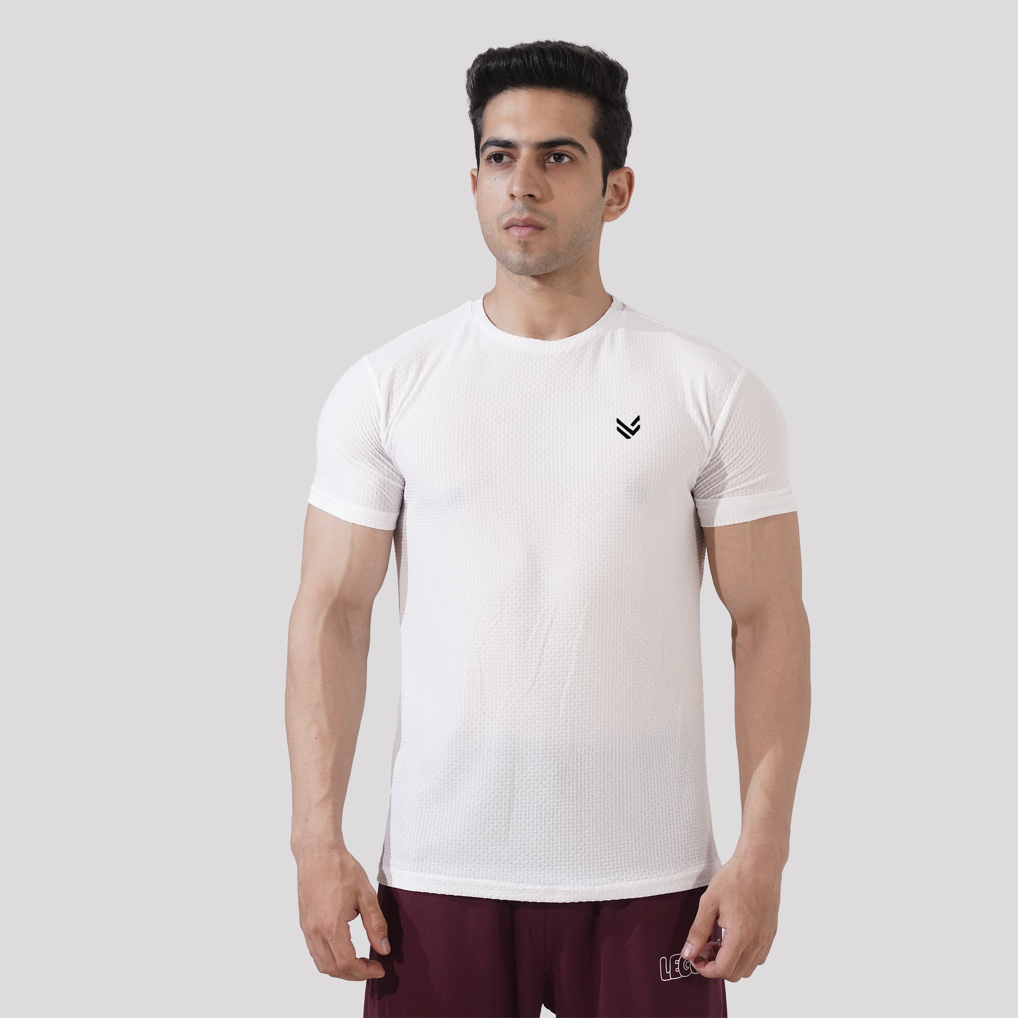 White Boxed Texture Premium Shirt