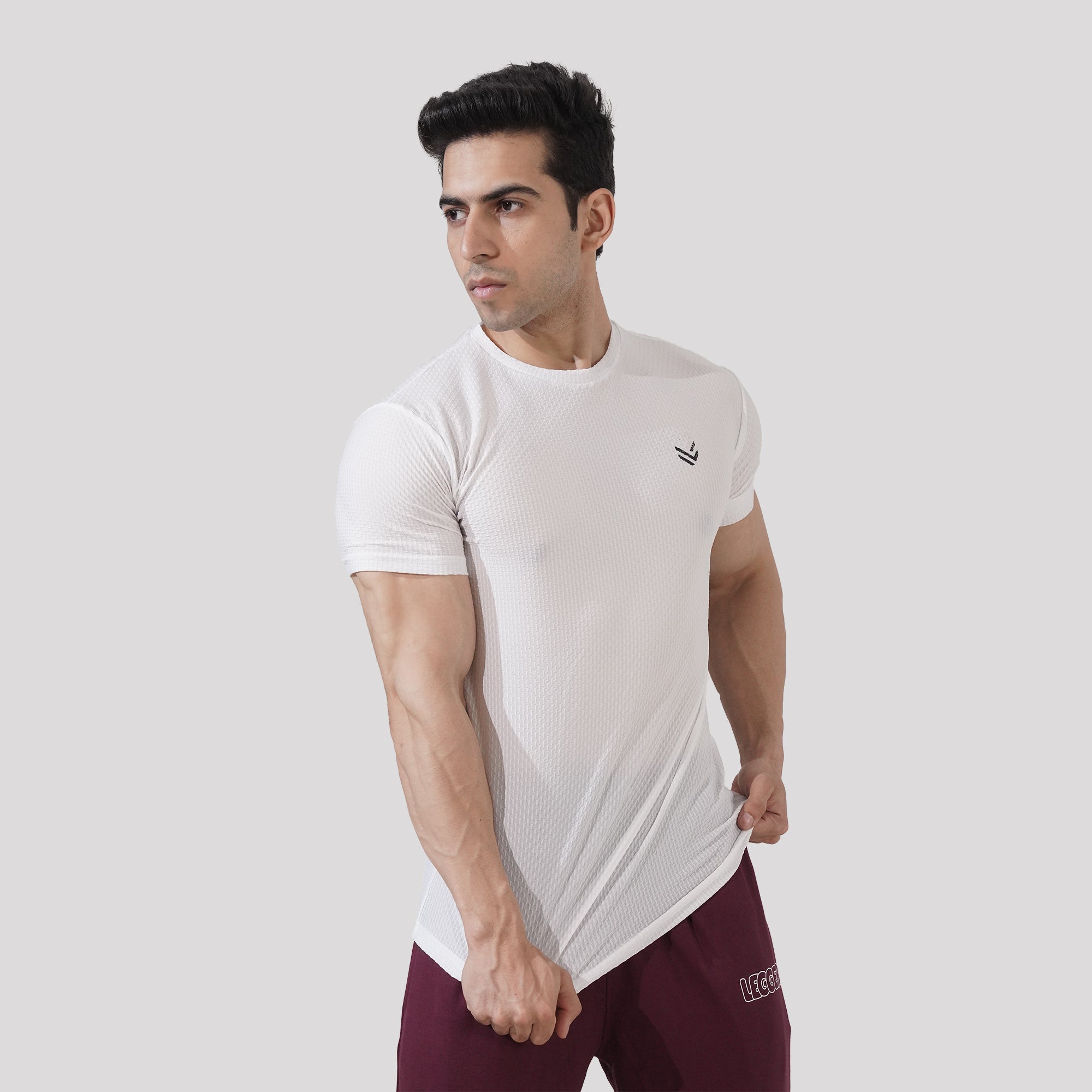 White Boxed Texture Premium Shirt
