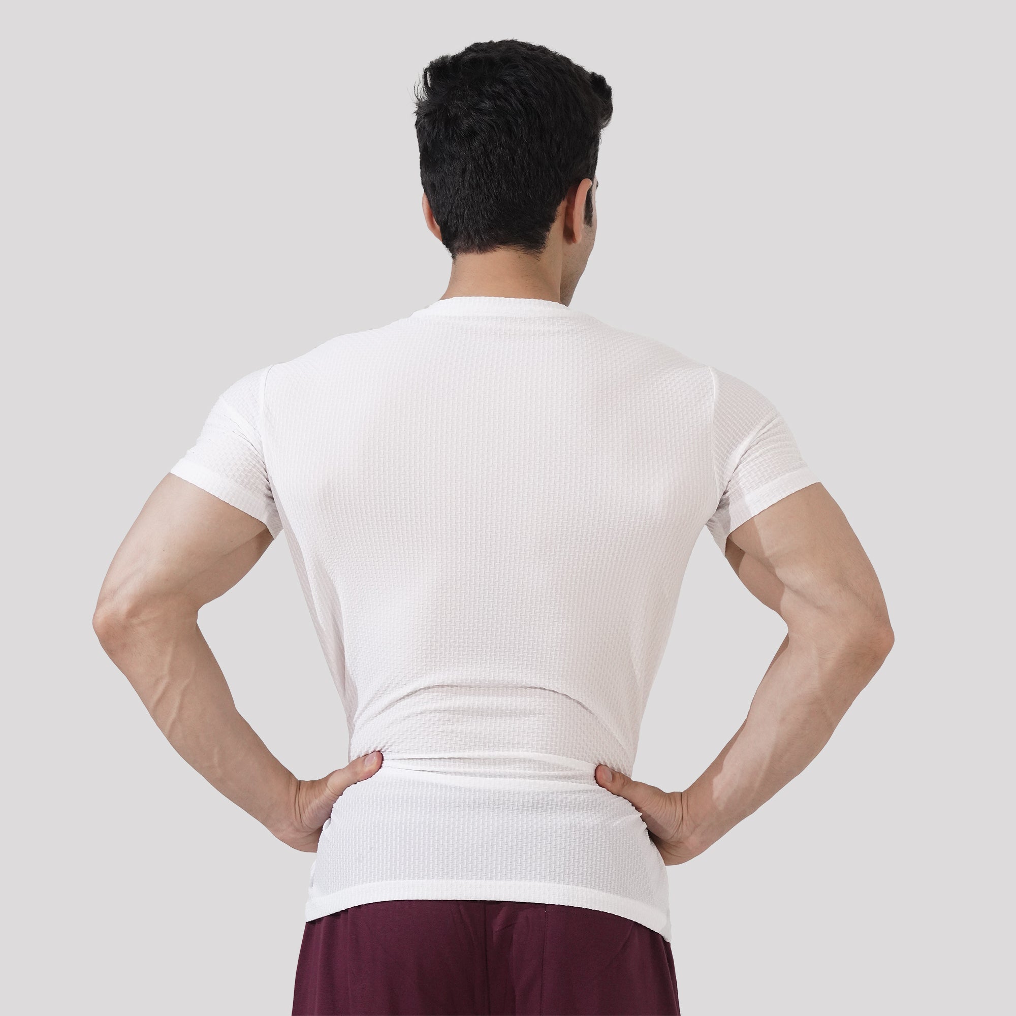 White Boxed Texture Premium Shirt