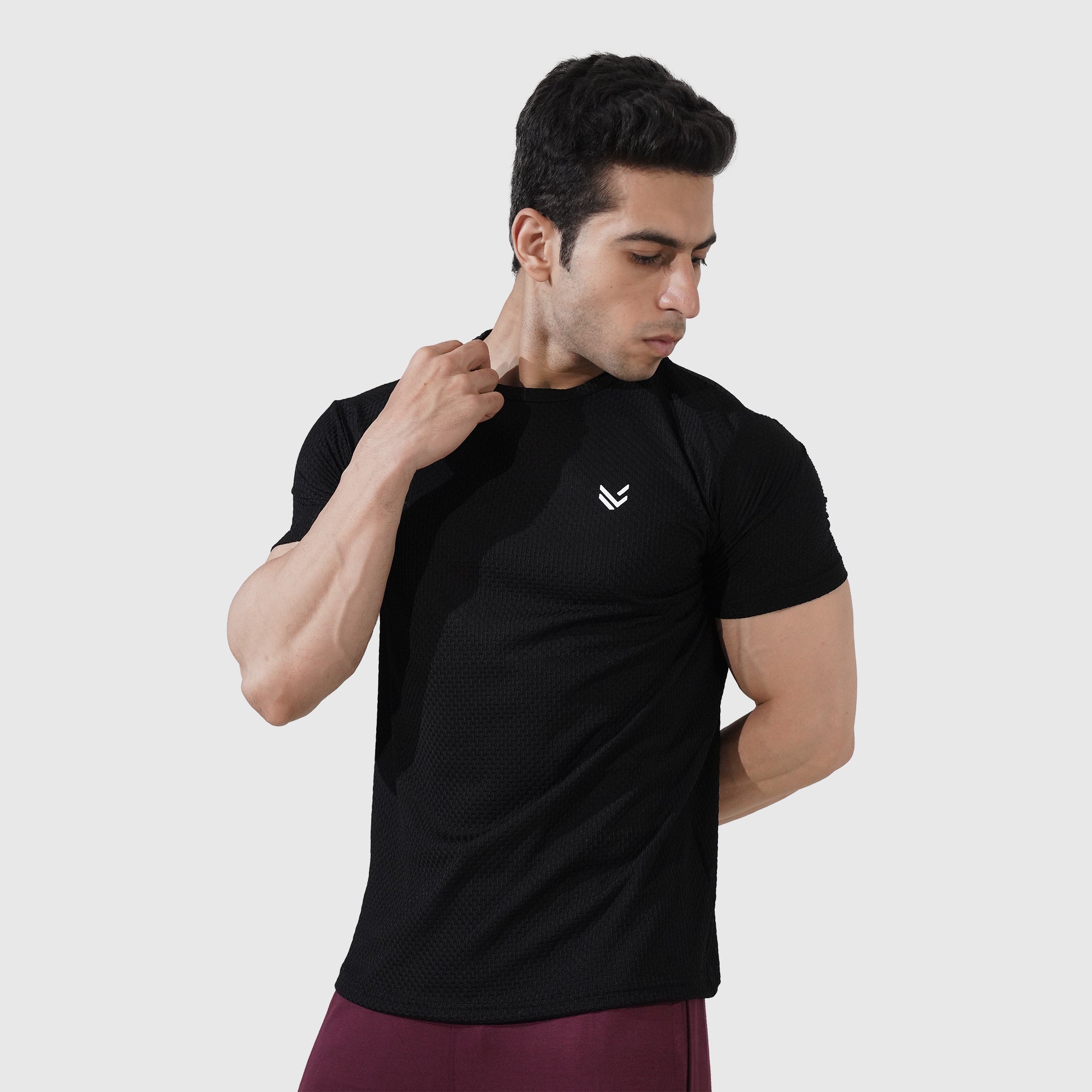 Black Boxed Texture Premium Shirt