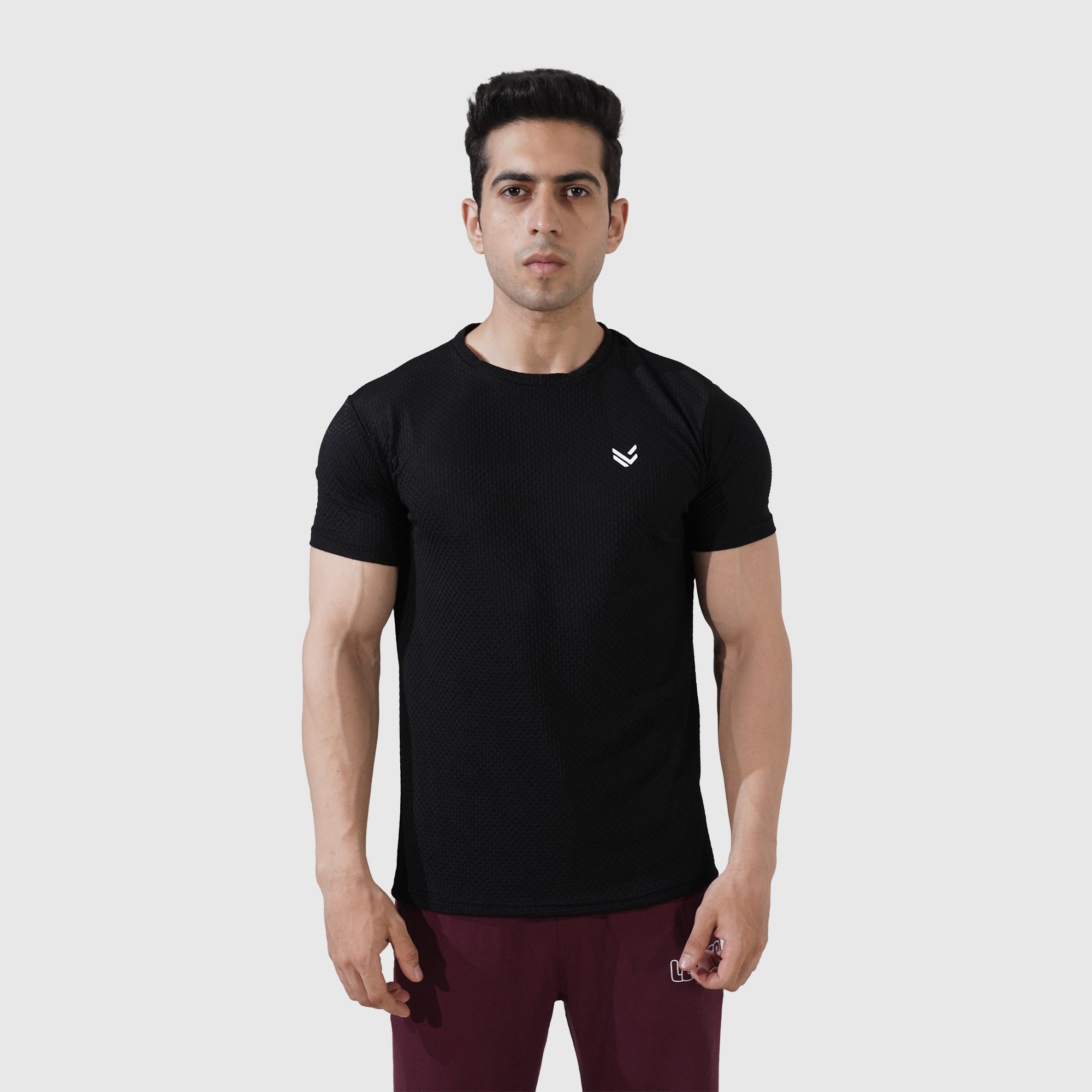 Black Boxed Texture Premium Shirt
