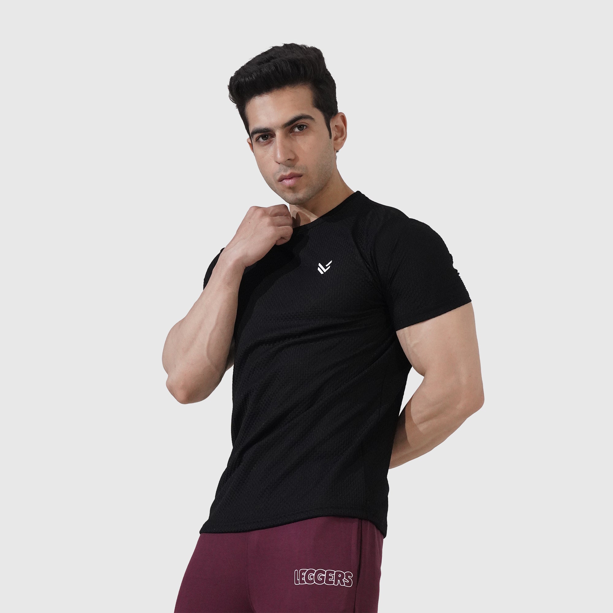 Black Boxed Texture Premium Shirt
