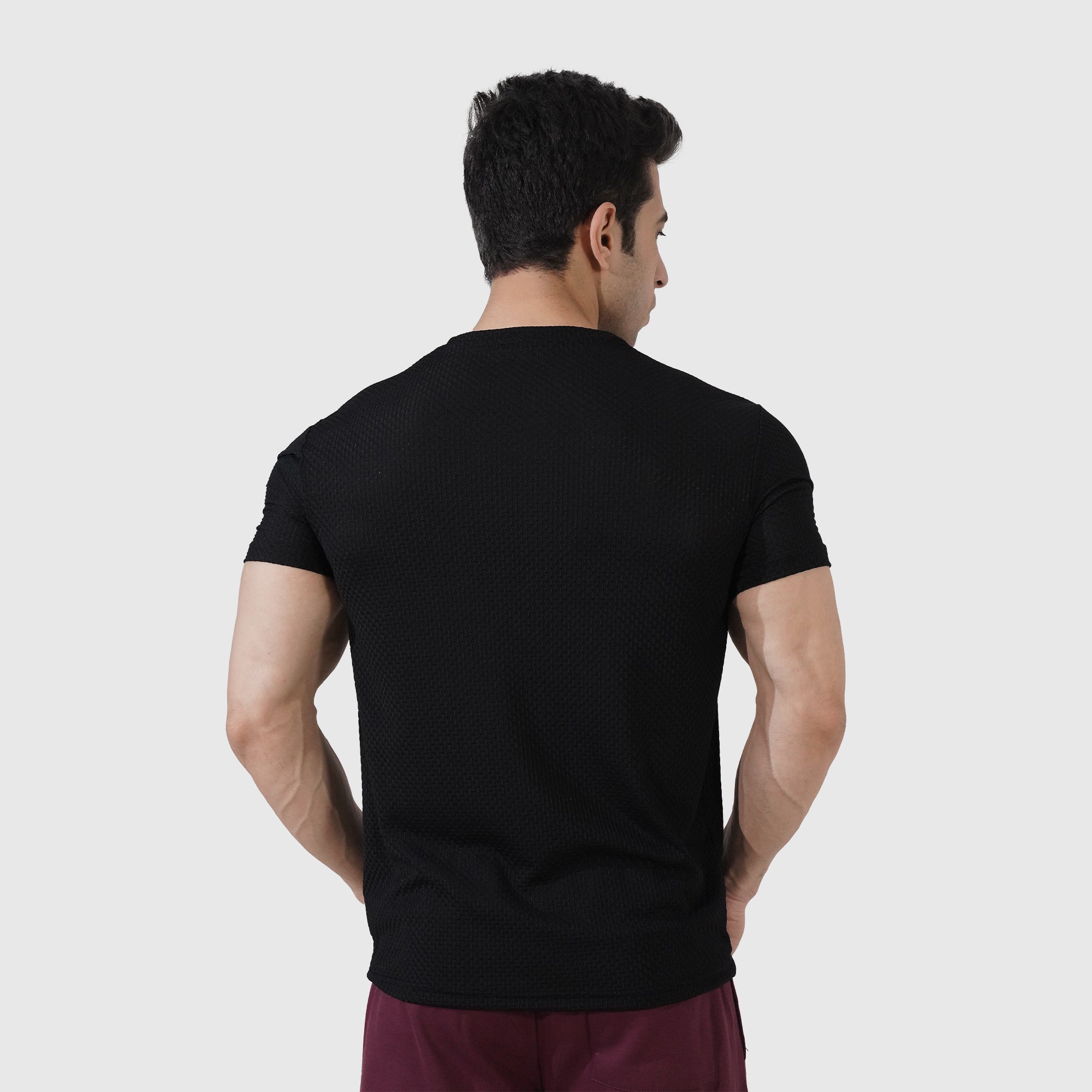 Black Boxed Texture Premium Shirt