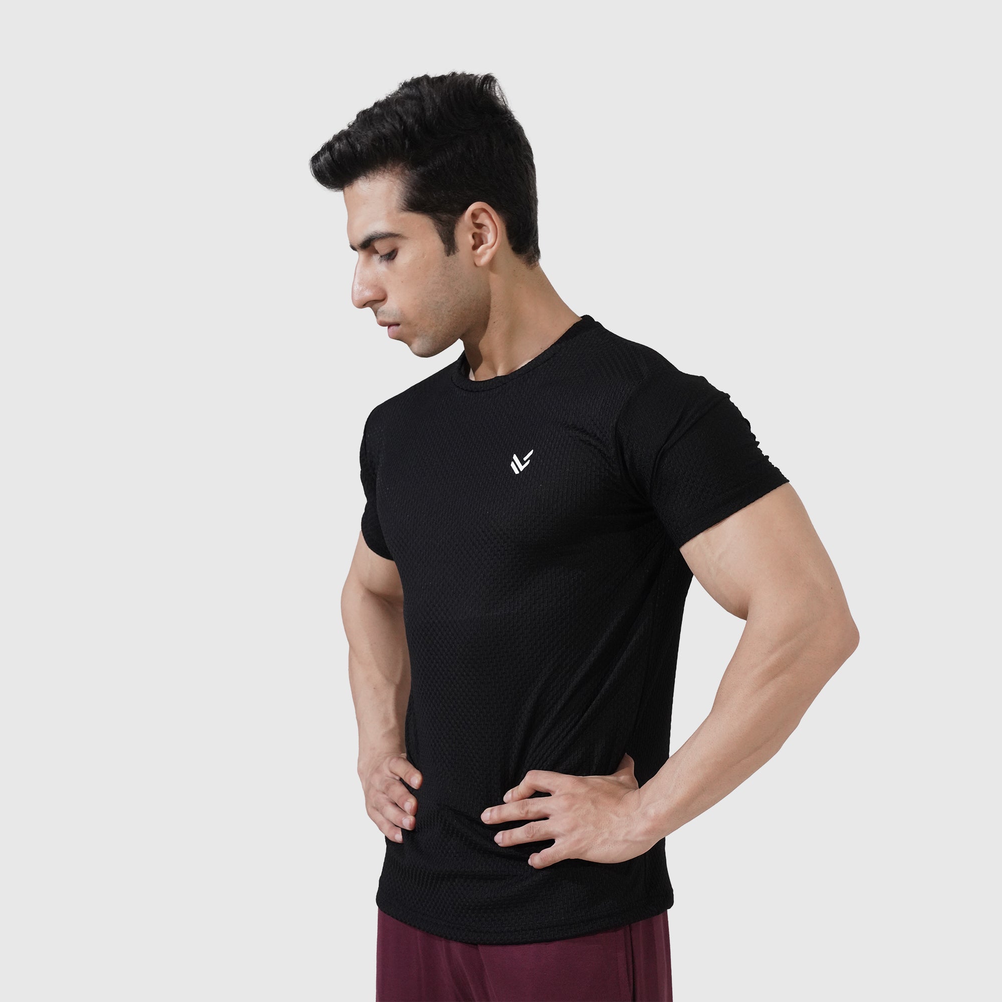 Black Boxed Texture Premium Shirt