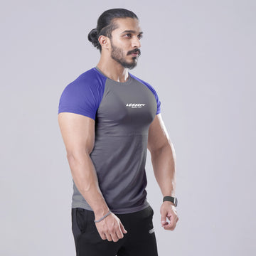 Active Gray Half Sleeve Tee