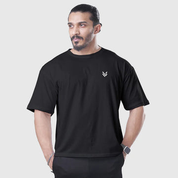 Black Basic OVERSIZED TEE