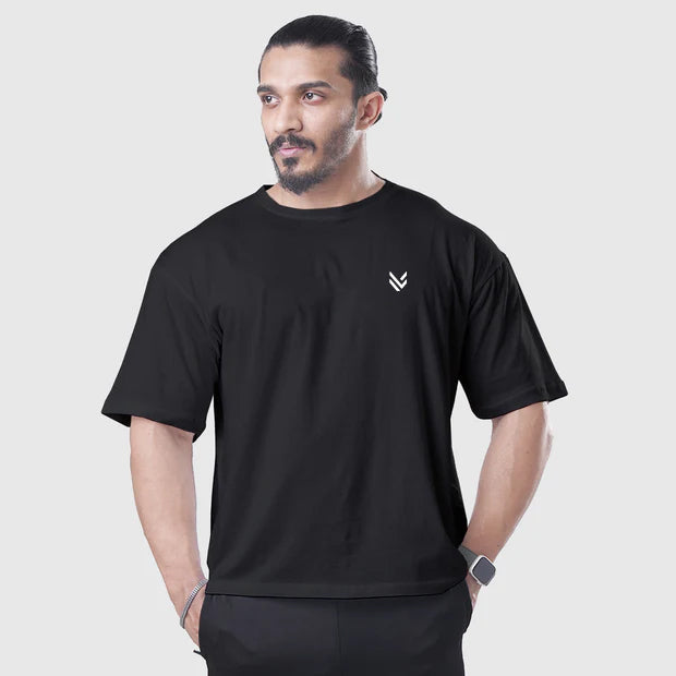 Black Basic OVERSIZED TEE