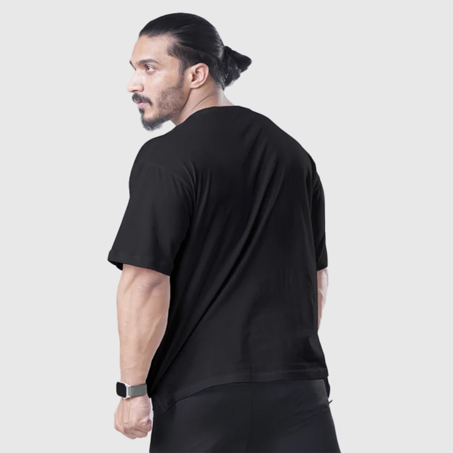 Black Basic OVERSIZED TEE