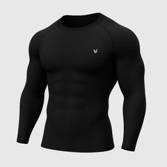MuscleFit Black Full Compression Shirt