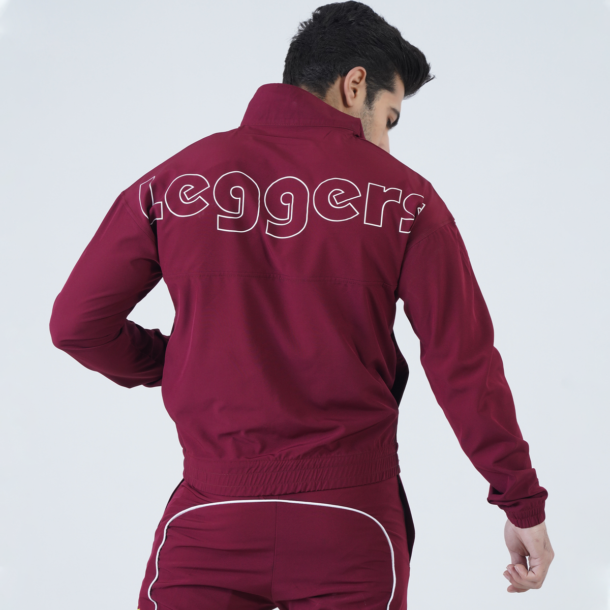 ATHLEISURE MAROON SPORTS JACKET