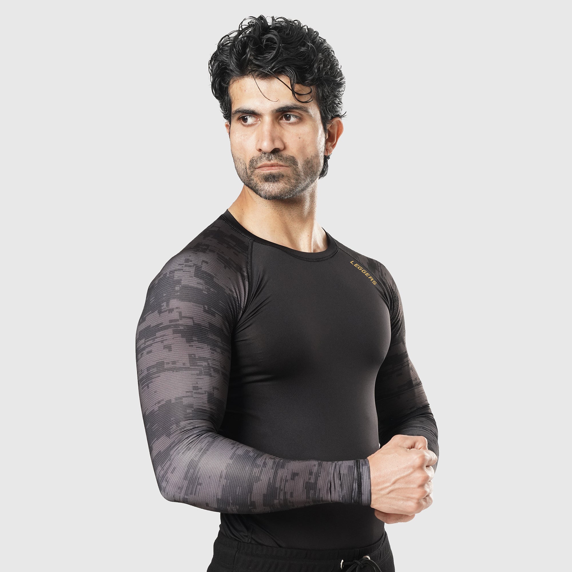 Velocity Black PTRN F/S Compression TEE