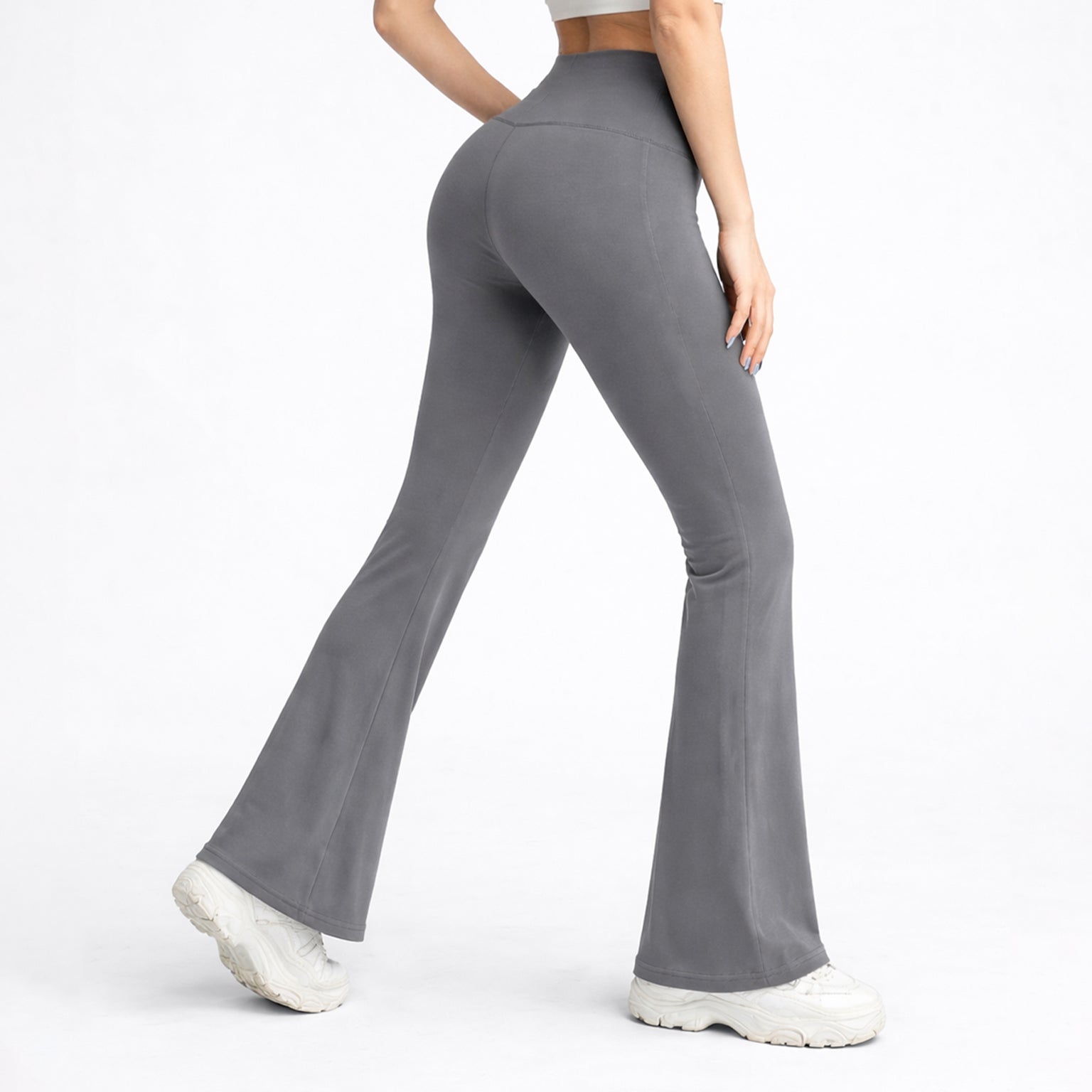 Gray Flare Leggings