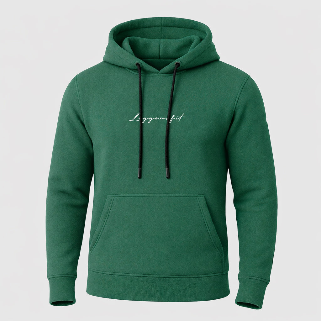 SIGNATURE FLEECE GREEN HOODIE