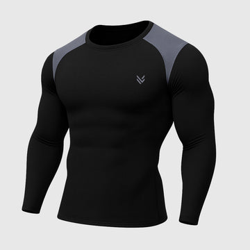 ALPHA BLACK/GRAY Full Compression Shirt