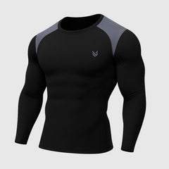 ALPHA BLACK/GRAY Full Compression Shirt