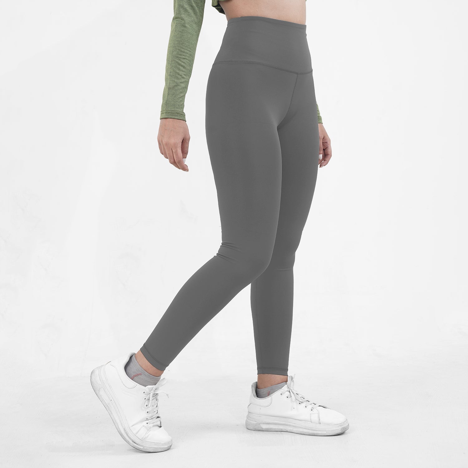 Elegant Gray Leggings