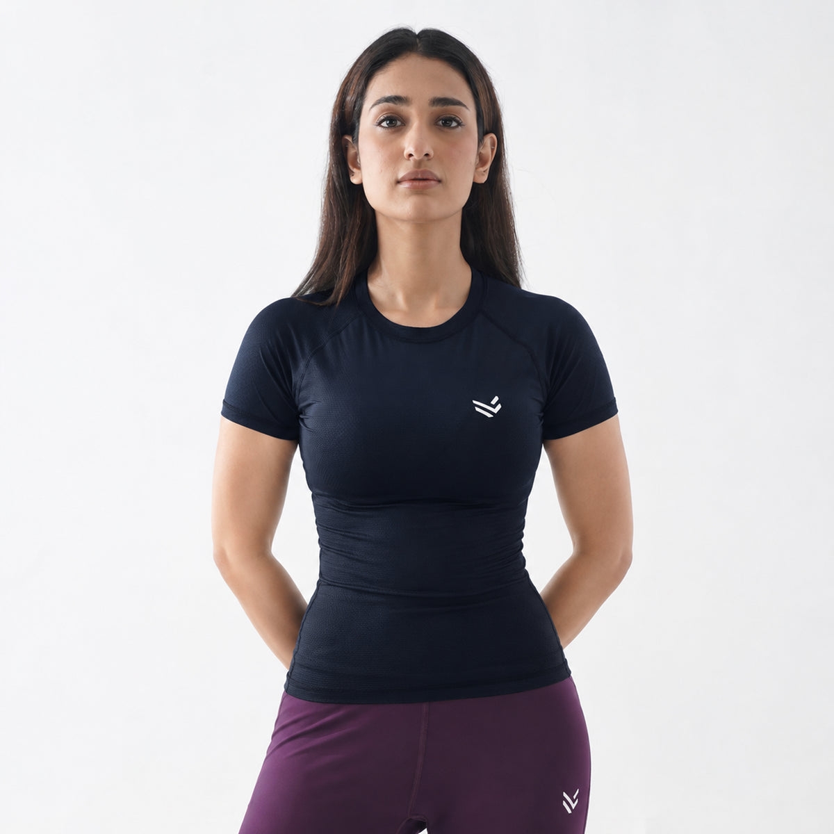Flex Navy Women H/S Compression