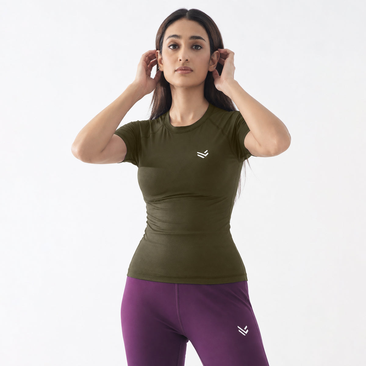 Flex Olive Women H/S Compression
