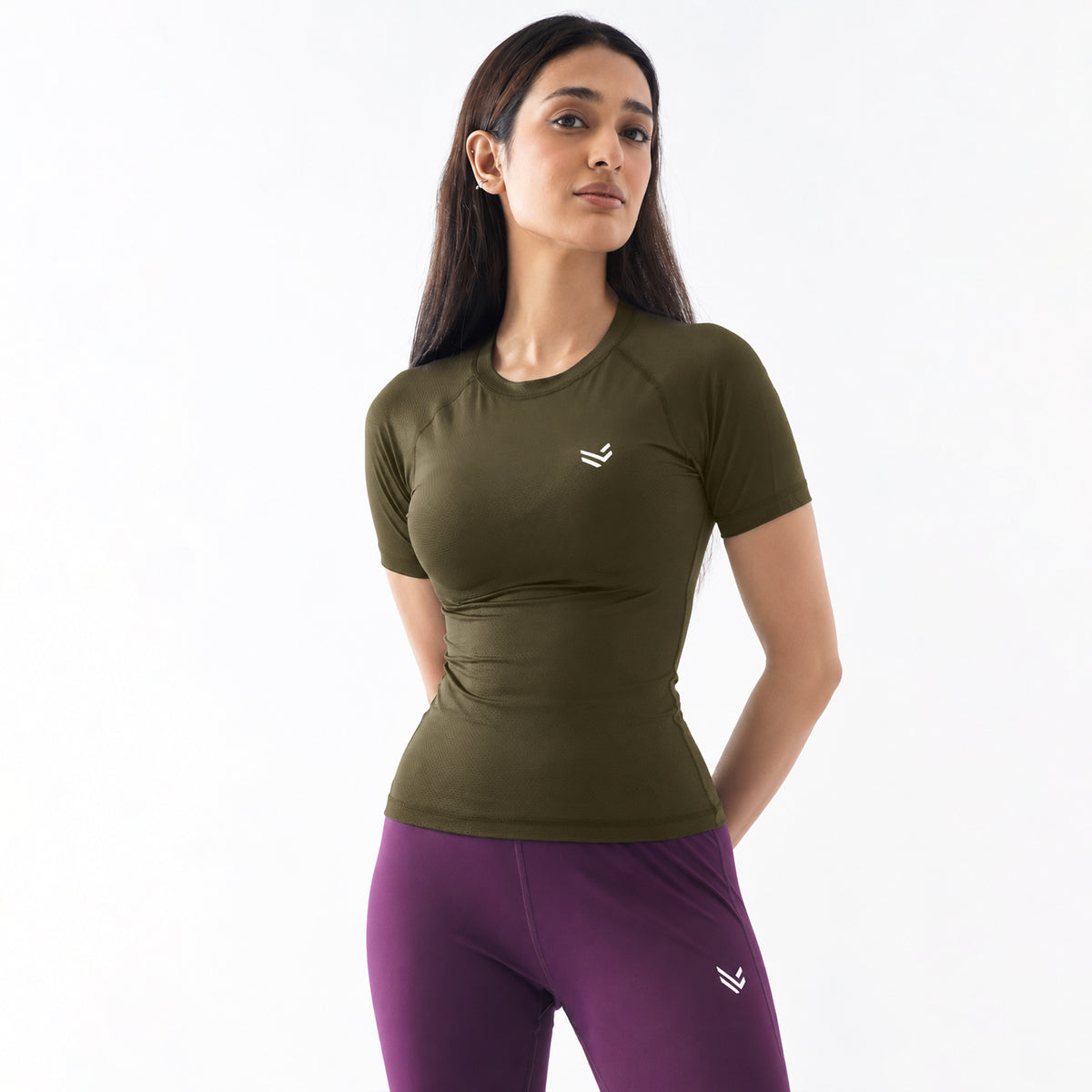 Flex Olive Women H/S Compression