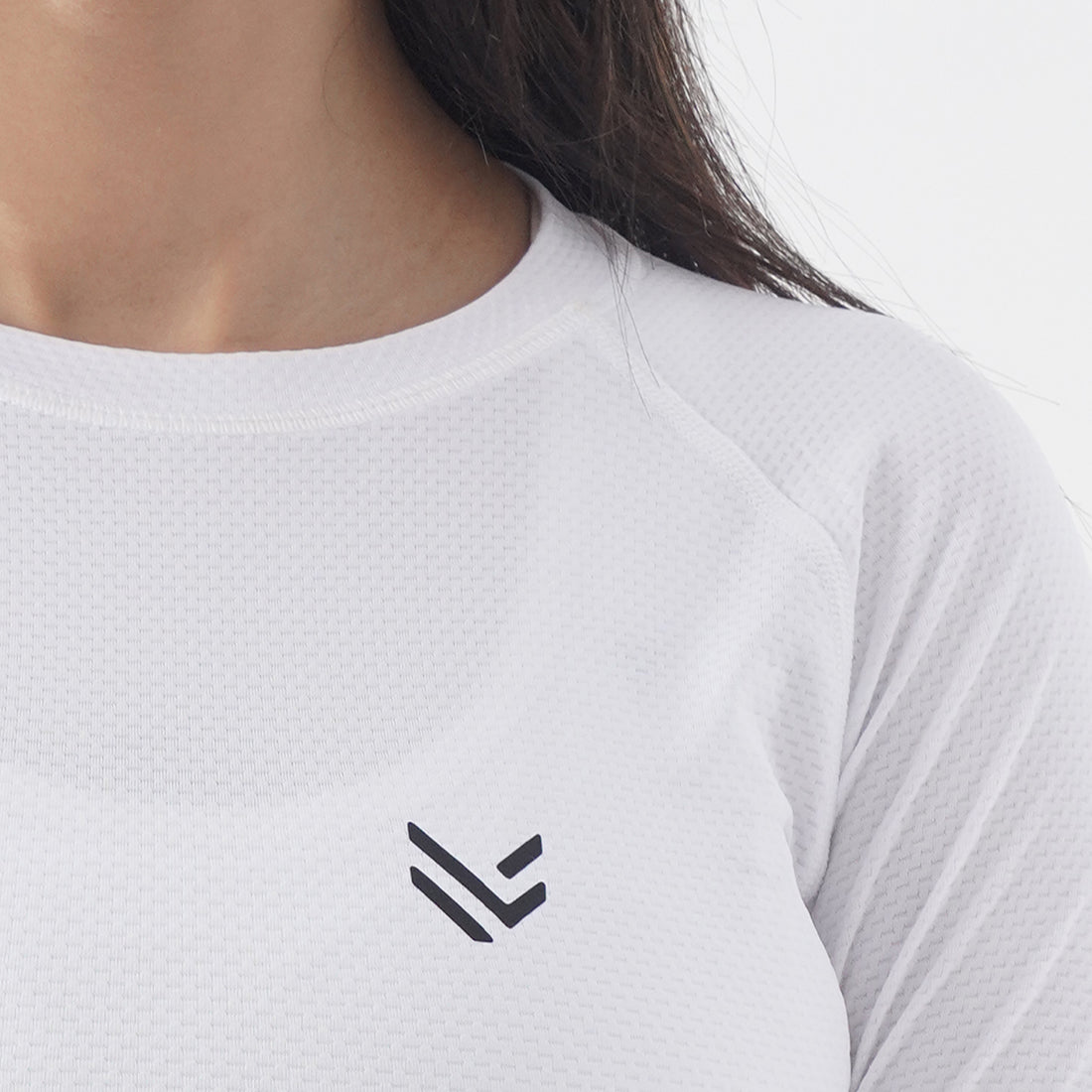 Heather White Women H/S Compression
