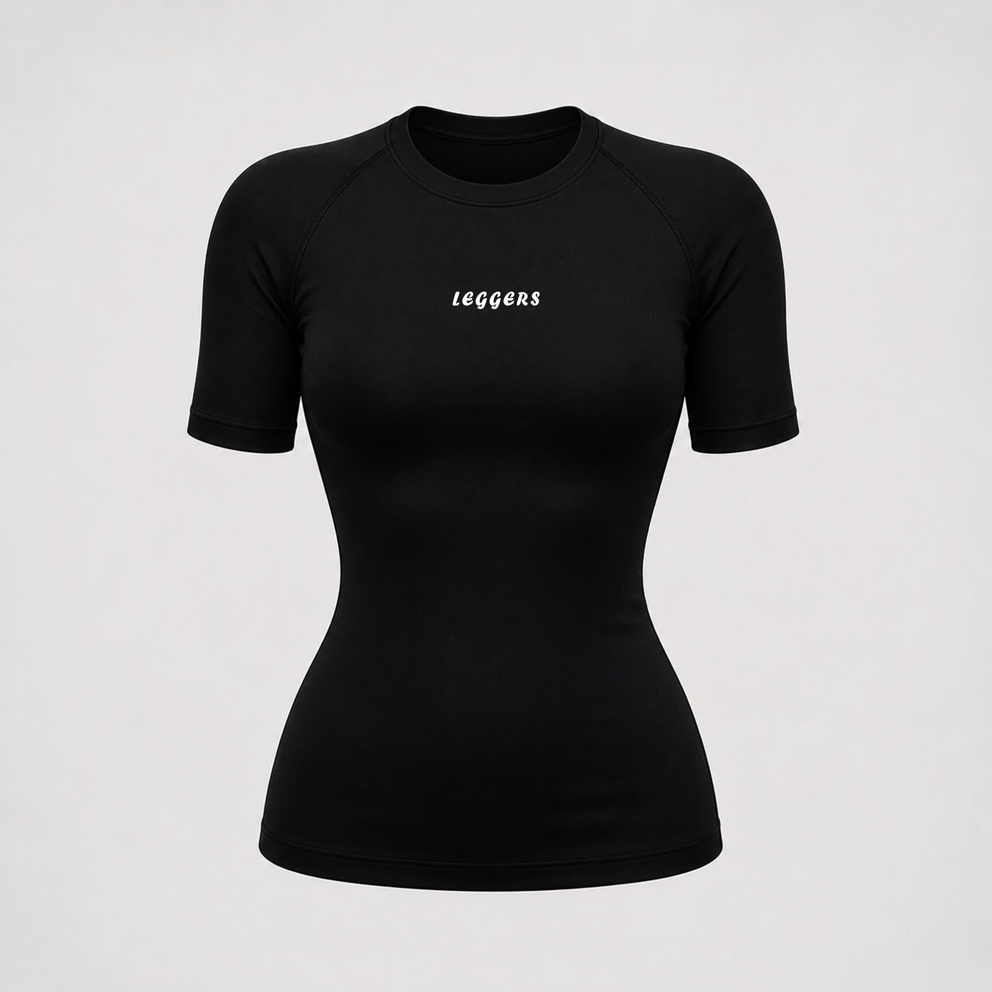 Women Compression Black Half-Sleeve
