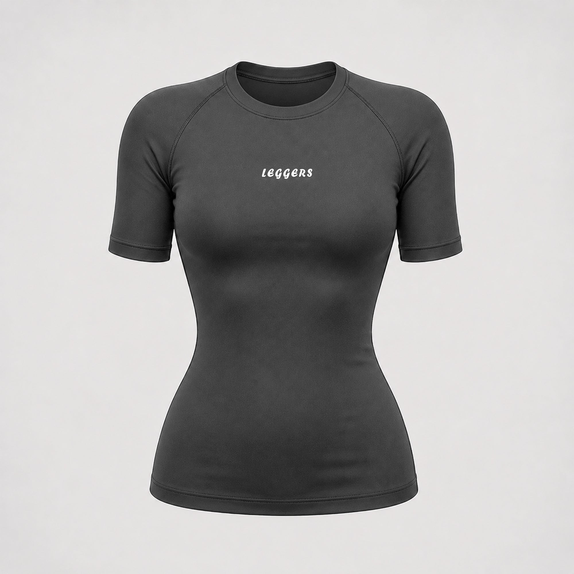 Women Compression Grey Half-Sleeve