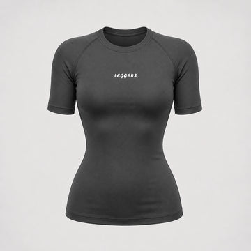 Women Compression Grey Half-Sleeve