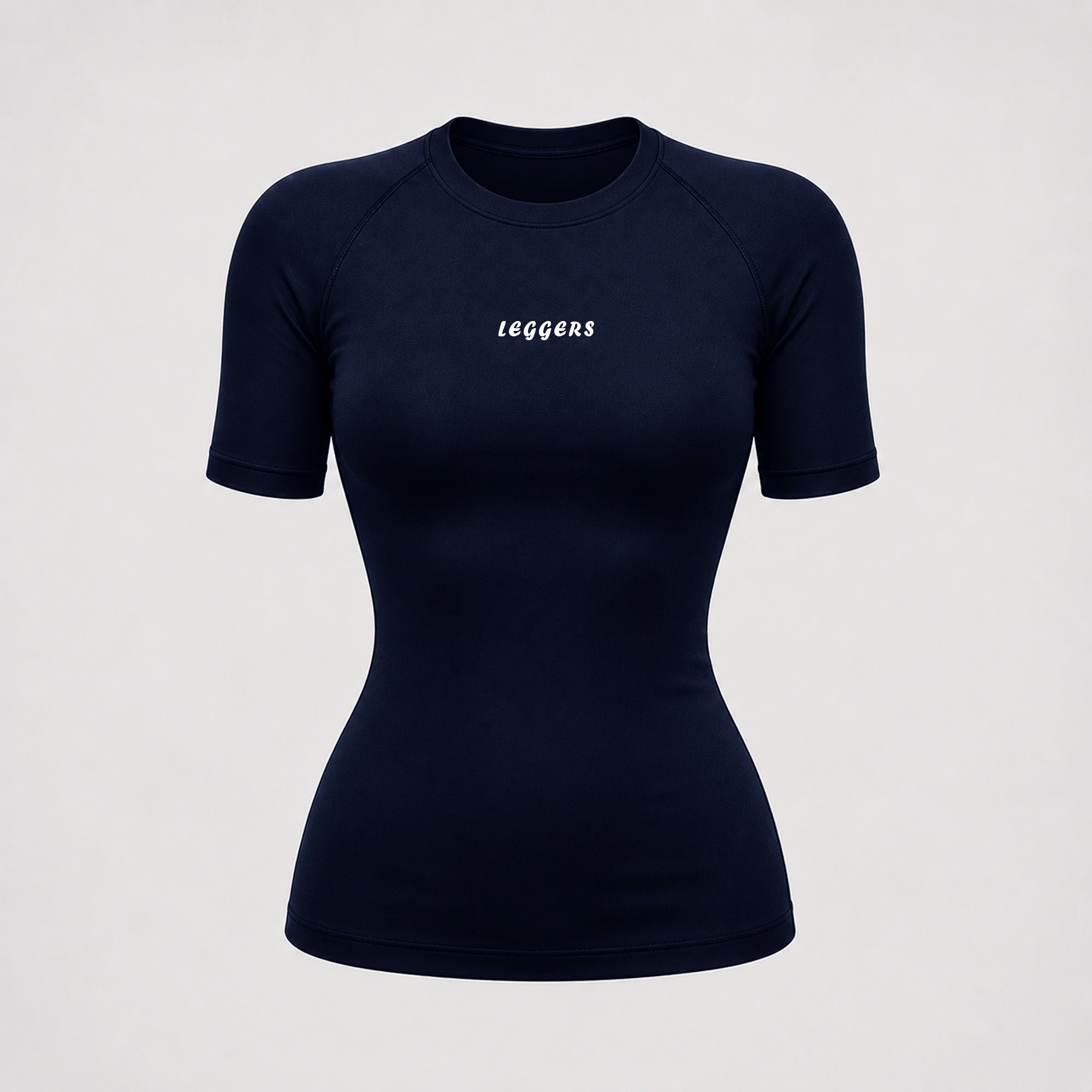 Women Compression Navy Half-Sleeve