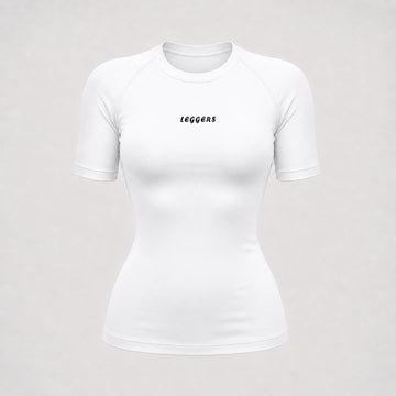 Women Compression White Half-Sleeve