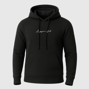 SIGNATURE FLEECE BLACK HOODIE