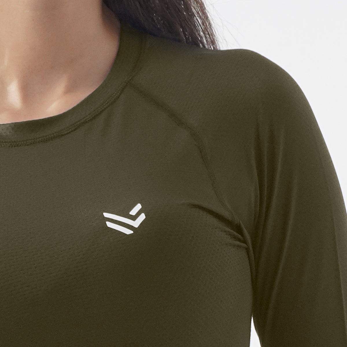 Olive Women Compression Full Sleeve