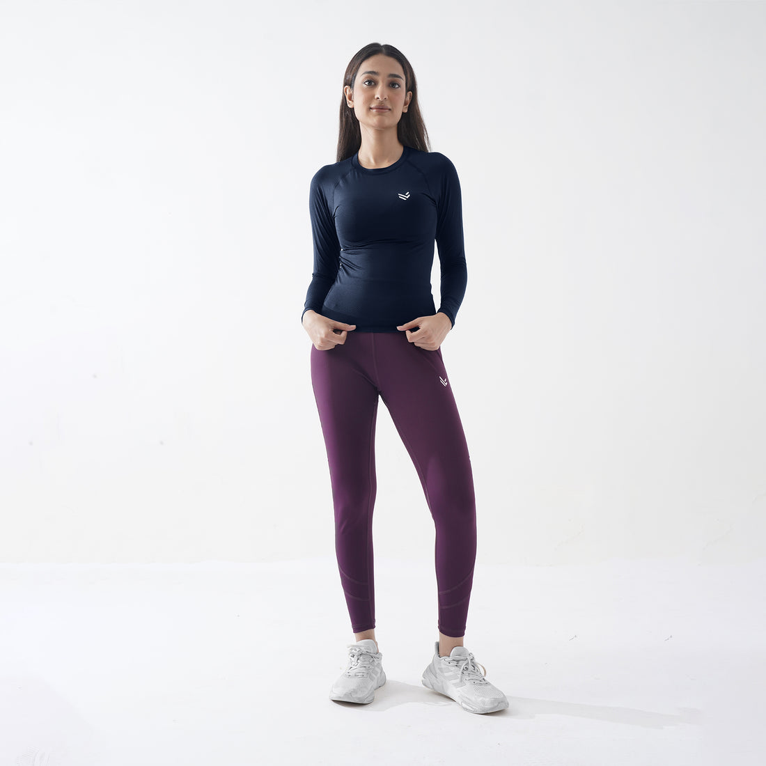 Navy Women Compression Full Sleeve