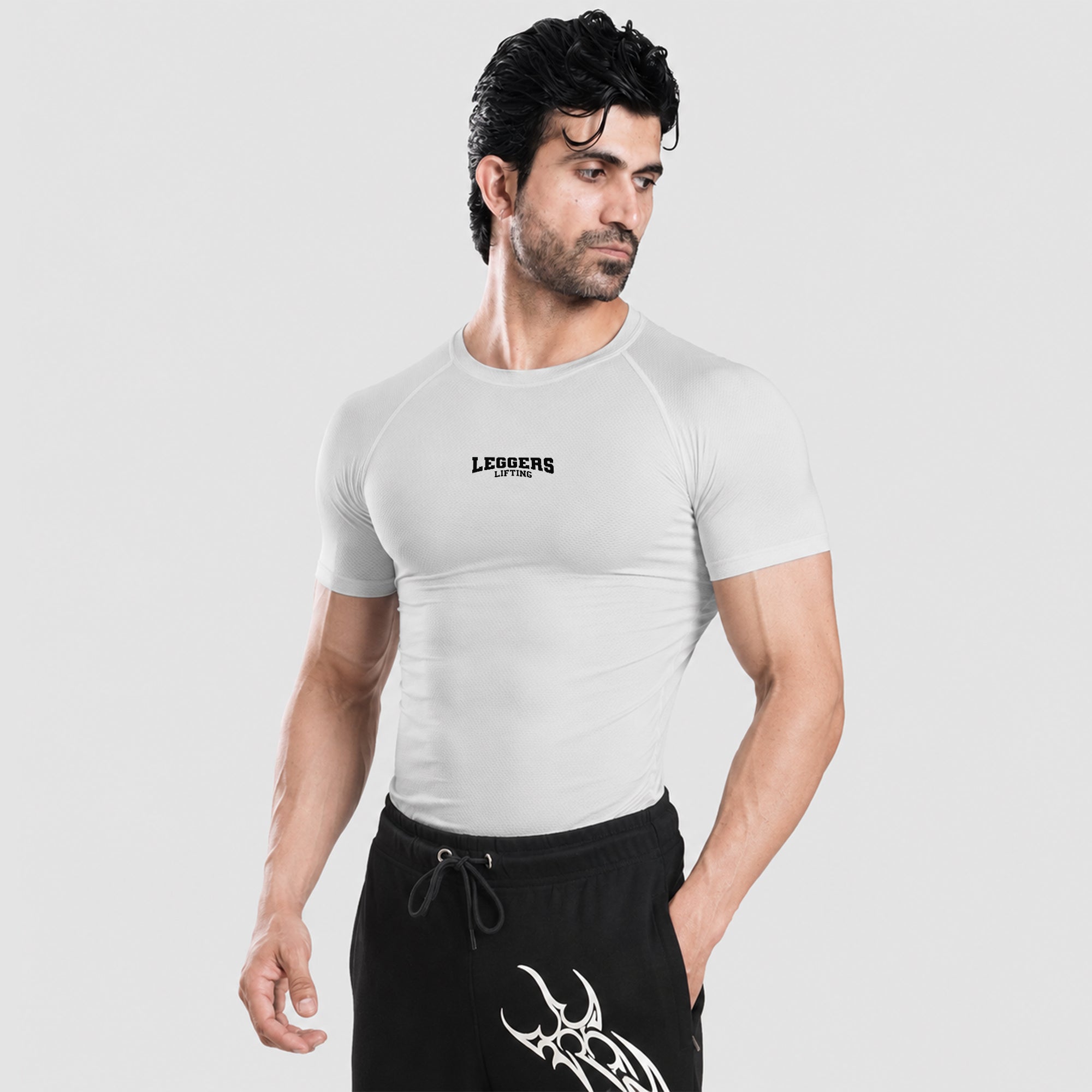 Velocity Grey H/S Compression TEE