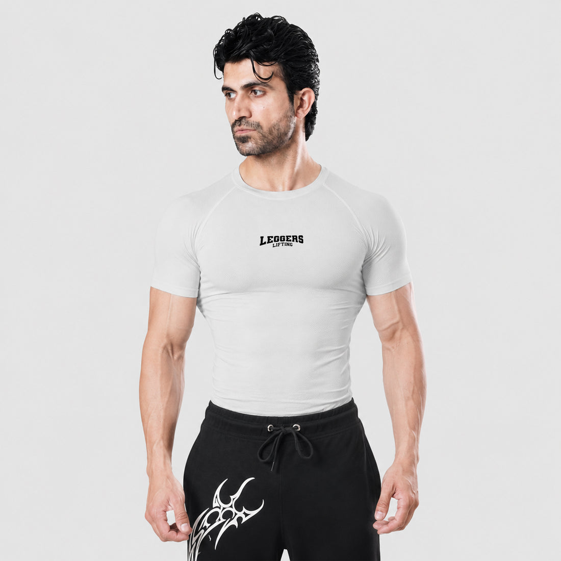 Velocity Grey H/S Compression TEE